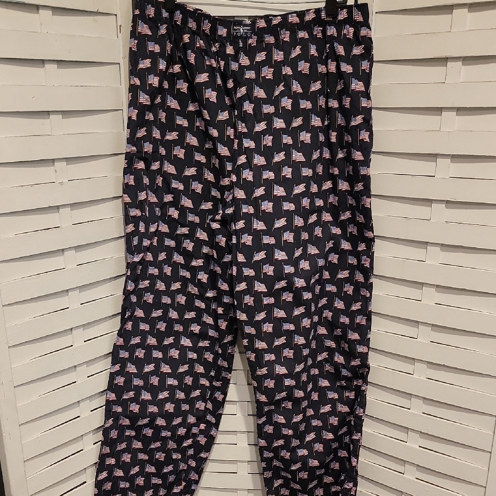 Polo By Ralph Lauren USA Flag Mens Pajama Pants Size XL